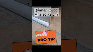 Quarter Round Pro Tip trim installation