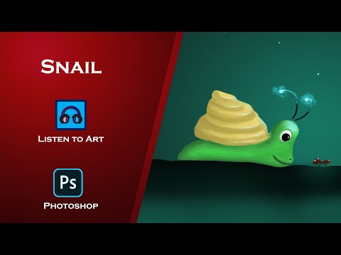 Snail 🔸 listentoart🔸 Photoshop🔸 Stinglin