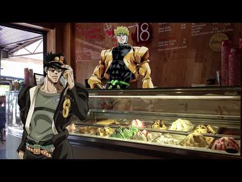 Jotaro gets some ice cream from DIO