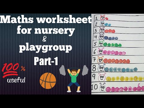 Maths worksheet for nursery||Playgroup maths worksheet||Play group Activity worksheet|daily practice