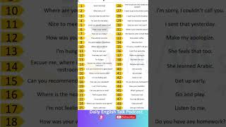 Daily Use Sentences #dailyenglish #shorts  #dailyenglishpodcast   #english #learn