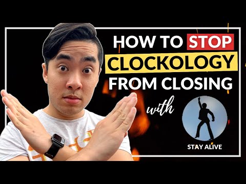 How To STOP Clockology Closing! (Using STAY ALIVE!) - Custom Apple Watch Faces!