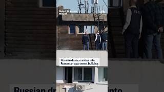 Russian drone crashes into Romanian apartment building
