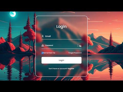 how to create form login  with html css and javascript