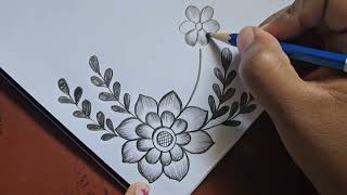 Border design by pencil || Border design for project ||front page border design project work design