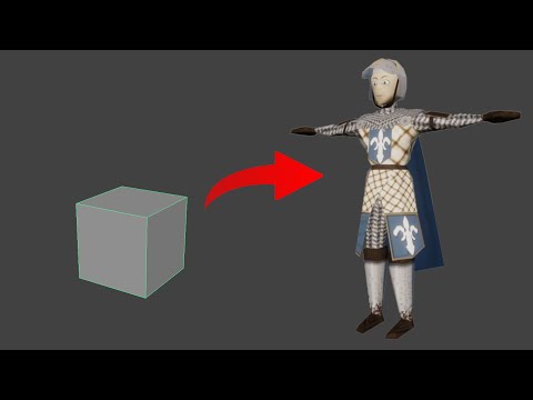 Making a retro N64 style medieval knight in under 10 minutes for Unity