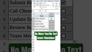 Insert Checkbox in Excel FAST! ✅ (No More YES/NO Text)