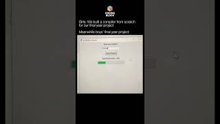 college final year project 🤣 #codingblockhisar #project #collegelife  #program #computerscience