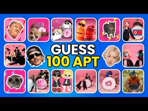 🔥 Guess 100 APT. Songs & Variants by Their Voice ~ ROSÉ & Bruno Mars APT Song 🎶 ULTIMATE QUIZ🏆