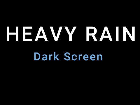 🔴  24/7 Powerful Rain and Thunder Sounds for Sleeping | Black Screen Rainstorm - Sleep Sounds