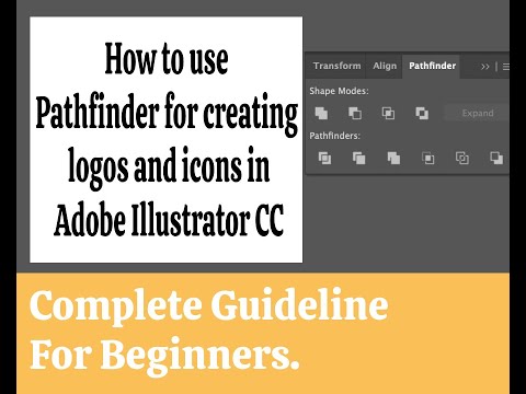 chapter 07: How to use Pathfinder in Adobe Illustrator CC. Tutorial for Beginners complete guideline