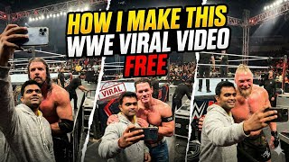 How I make this WWE viral video free #viral #wwe #tutorial #videotutorial 