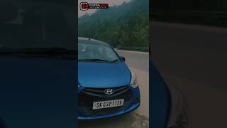 Hyundai Eon Wrapped In Matte Chrome Blue , Gangtok , Sikkim  #carcustomization #carwrappingindia
