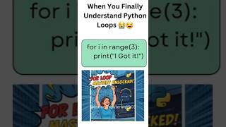 When you finally understand Python loop 🤩 #shorts #coding @LearnComputerWithRCS
