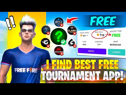I Find Best Free Tournament App 💰 Entry ₹0 🤑 Per Kill ₹10 🏆| Best Tournament App Ever..⁉️Free Fire 🔥