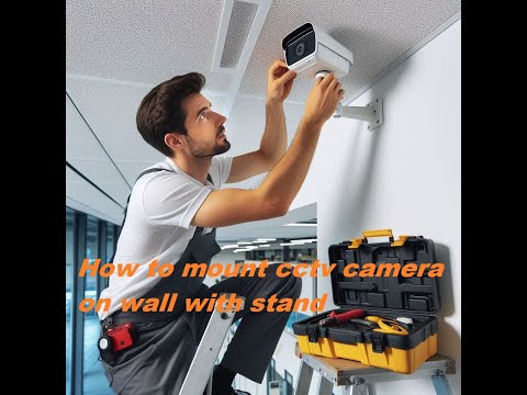 How to mount cctv camera on wall with stand