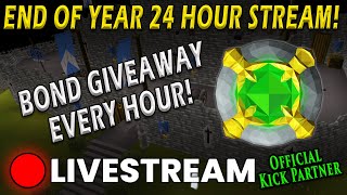🔴 END OF YEAR 24 HOUR PARTY! BOND GIVEAWAY! BOSSING & MASS CONTENT! !kick 🔴