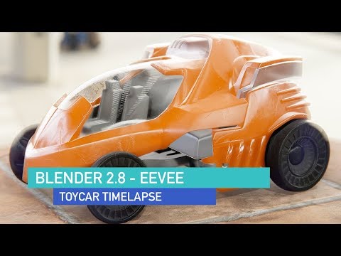 Blender 2.8 EEVEE - ToyCar Blender Timelapse
