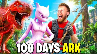 I Spent 100 DAYS In ARK Pokémon!