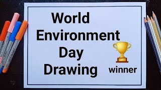 Easy drawing for World environment day/environment day poster drawing/world environment drawing #art