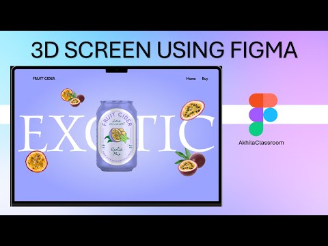 HOW TO CREATE 3D SCREEN USING FIGMA  #figma #figmascreens