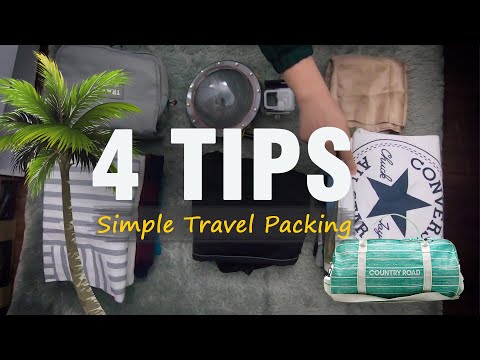 TRAVELING TIPS - 4 Cara simple packing ransel