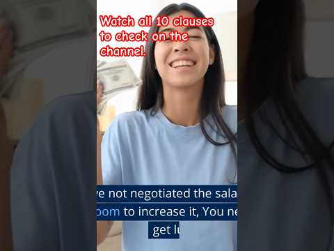 Check clauses before signing your offer letter.
