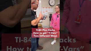 TI-84 Plus Tips and Tricks: How to get Y-Vars two different ways! #maths #teacher #tips #hacks