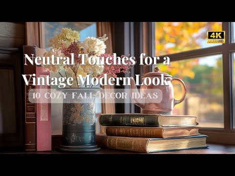 🍂 Cozy Fall Home Tour: 10 Warm Neutral Decor Ideas for a Vintage Modern Look