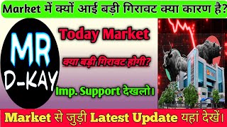 aaj market kyu gira | why nifty crash today ? | What is the reason of stock market down? 1 update