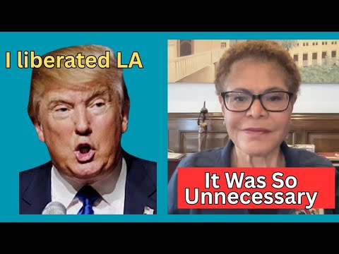 Trump Claims He “Liberated” LA – Mayor Bass Fires Back