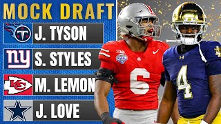 2026 NFL Mock Draft Post-Divisional Round | Sonny Styles over Arvell Reese?!