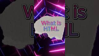 What is HTML?