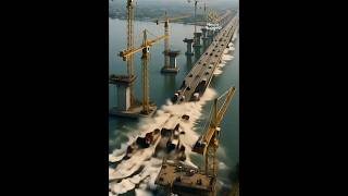 🚧 World’s Most Stunning Mega Bridge Construction | Engineering Marvel Over Water 🌉