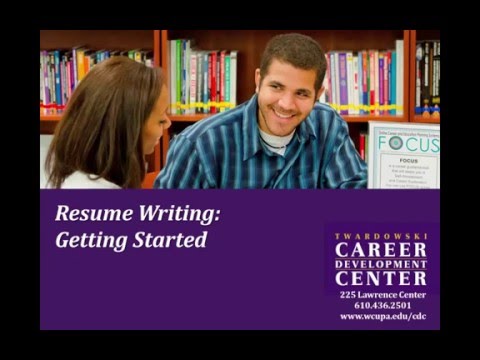 Resume Writing: Getting Started
