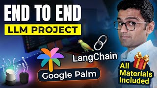 LLM Project | End to End Gen AI Project Using LangChain, Google Palm In Ed-Tech Industry