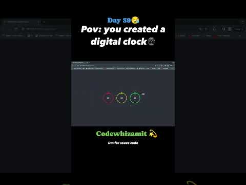 Day 39: Build a Digital Watch using Your Coding Skills! ⏰💻