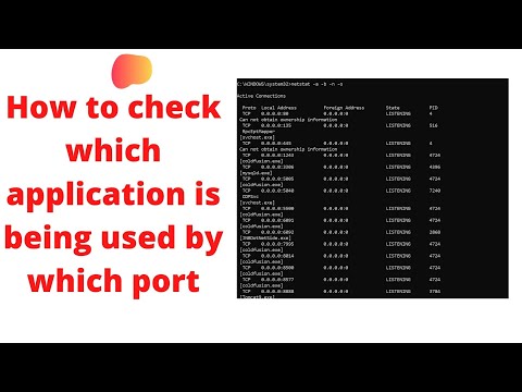 How To: Check what network ports are being used and by which program in Windows