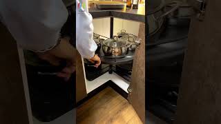 Modular Kitchen Corner Storage Solutions | Maximize Your Kitchen Organization #shorts