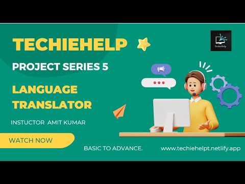 Language Tanslator | Using Python Flask | Web Development | TechieHelp #project 5