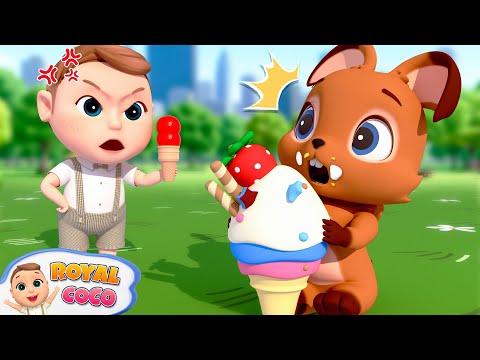 Sharing Is Caring Song - Sharing Ice Cream | RoyalCoco Nursery Rhymes & Kids Songs