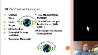 10 Factors of Planning with William Sebunje @GlobalCertification-wi5xm