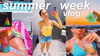 summer week in my life vlog 🏄‍♀️ *friends, tanning, + more*