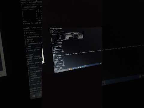 working on mysql command line #mysql #sqlserver #sql #shortvideo #shorts #short #youtubeshorts