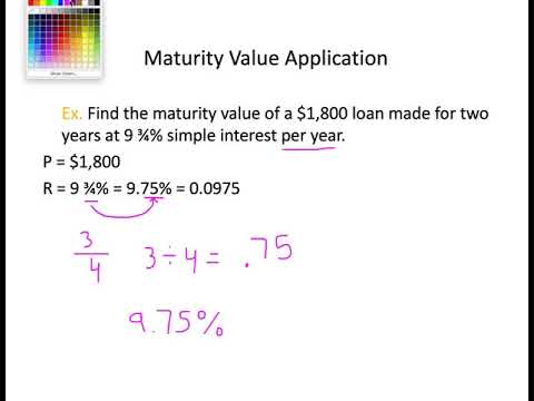 Maturity Value