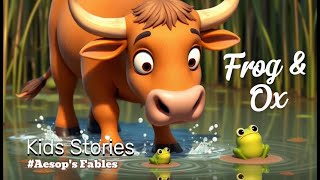 The Frogs and the Ox 🐸🦬 | Aesop's Fables for Kids | |4K Ai Animated Story | #kidsstories-bh