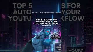 Top 5 AI Tools for Automating Your YouTube Workflow (U.S. Edition) #AIcreatorTools #YouTubeWorkFlow