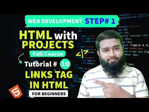 How to add Links in HTML in Hindi/Urdu (Tutorial# 10)