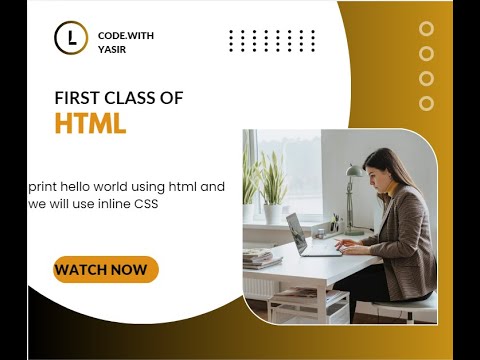 print hello world using html  and we will use some inline CSS to style our html tags
