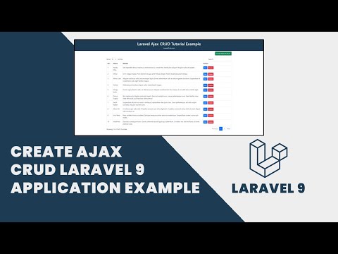 Create Ajax CRUD Laravel 9 Application Example